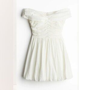 NEW H&M Crinkled Off Should Dress XS NWT